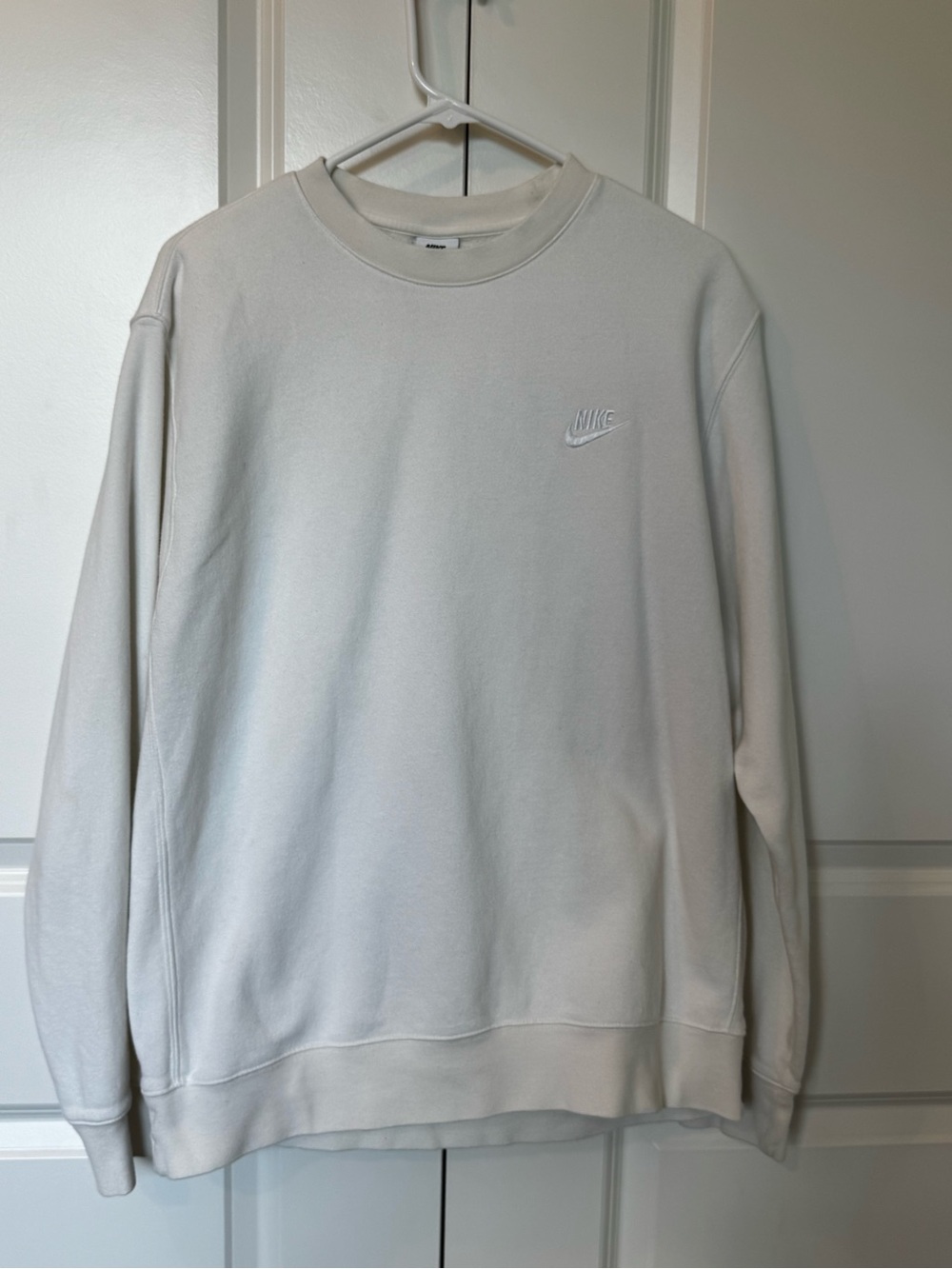 Nike Sportswear Club Fleece Men’s Crewneck Sweatshirt - White